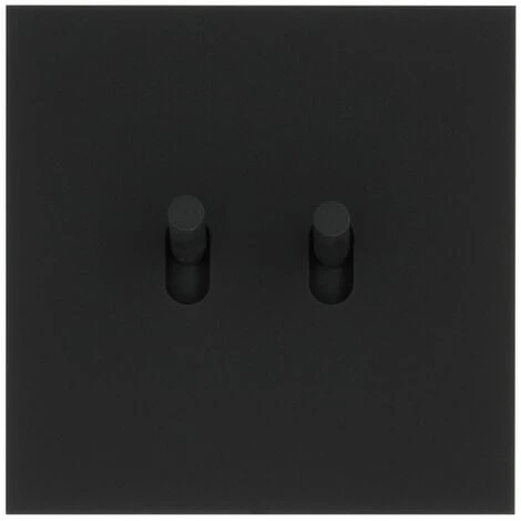 LEGRAND Art D'Arnould Univers Epure Double Poussoir Noir Mat (67812) 3 LEGRAND Art D'Arnould Univers Epure Double Poussoir Noir Mat (67812)