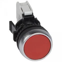 Bouton Non Lumineux à Impulsion Affleurant IP69 Osmoz Complet - Rouge LEGRAND 023701