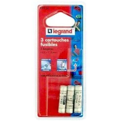 3 Fusibles à Voyant Legrand 92920 8,5 X 31,5 2A
