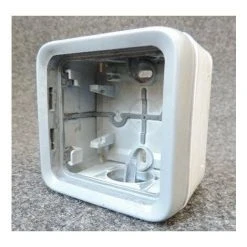 Boîtier étanche à Embouts 1 Poste IP55 Gris Plexo Composable LEGRAND 069651