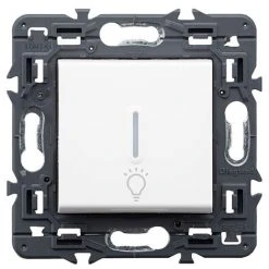 Ampoule Bouton Lumière VALENA NEXT 1P 6A Blanc LEGRAND 741289