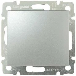 Bouton VALENA Aluminium LEGRAND 770111
