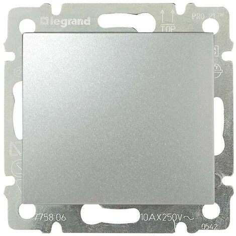 Bouton VALENA Aluminium LEGRAND 770111 3 Bouton VALENA Aluminium LEGRAND 770111