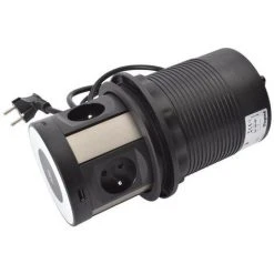 LEGRAND Tower 120 Incara Ø120mm 4x2P+T + 2 USB Type-A + 2 USB Type-C + Induction (654981)